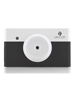 Instapix Instant Print Digital Camera in Charcoal by Minolta in Charcoal