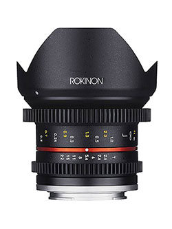 Cine CV12M-FX 12mm T2.2 Cine Lens for Fujifilm X-Mount Cameras by Rokinon