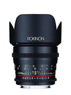 Cine DS 50mm T1.5 AS IF UMC Full Frame Cine Lens for Nikon by Rokinon