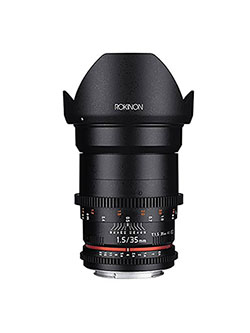 Cine DS DS35M-C 35mm T1.5 AS IF UMC Full Frame Cine Wide Angle Lens for Canon EF by Rokinon
