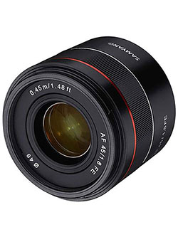 SYIO45AF-E 45mm F1.8 Full Frame Auto Focus Compact Lens for Sony E-Mount by Samyang - $399.00