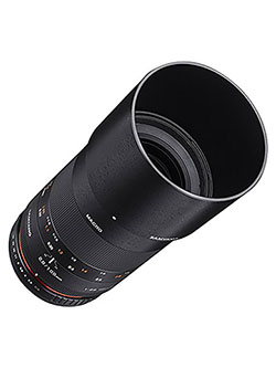 100mm F2.8 ED UMC Full Frame Telephoto Macro Lens for Olympus and Panasonic Micro Four Third by Samyang in Black
