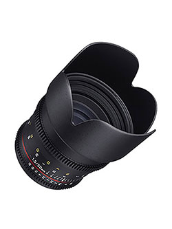 Cine DS SYDS50M-N 50mm T1.5 AS IF UMC Full Frame Cine Lens for Nikon by Samyang in Black