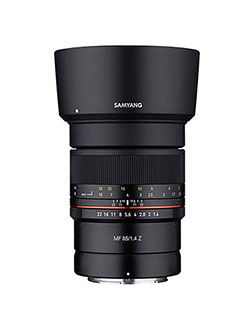 Samyang 85mm F1.4 Weather Sealed High Speed Telepoto Lens for Nikon Z Mirrorless Cameras by SAMYANG
