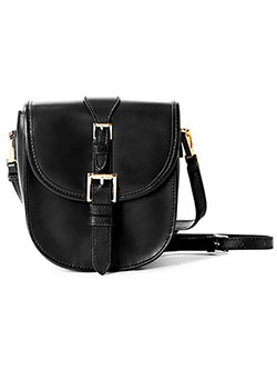 Isaac Mizrah JANE Crossbody Genuine Leather Camera and Tech Bag in Genuine Leather by ISAAC MIZRAHI in Black