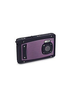 C40WP-P 20 Mega Pixels Waterproof Underwater Digital Camera with Full 1080p HD Video, 2.5" L by Coleman in Purple