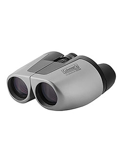 10-30x25 Compact Zoom Binoculars, Silver by Coleman in Silver
