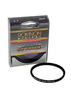 MC-UV58 Multi-Coated Slim Pro 58 mm UV Filter by Rokinon in Black - $12.99