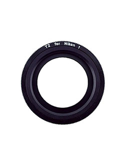 T-mount Adapter for Nikon 1 Cameras T2-N1 Black by Rokinon in Black