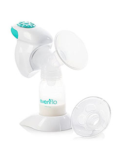 Advanced Single Electric Breast Pump by Evenflo in White/multi, Infants