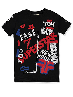 Boys' Tie Dye Doodle T-Shirt by FWRD in Aqua, Sizes 8-20