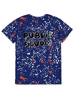 Boys' Public Figure T-Shirt by FWRD in black, fuchsia, royal blue and timber