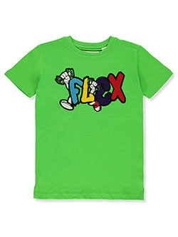 Boys' Flex T-Shirt by FWRD in lime and white, Sizes 8-20