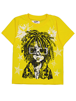 Evolution in Design Boys' Graphic Dreadlock T-Shirt with Stars