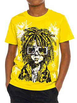 Evolution in Design Boys' Graphic Dreadlock T-Shirt with Stars