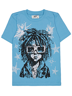 Evolution in Design Boys' Graphic Portrait T-Shirt with Dreadlocks