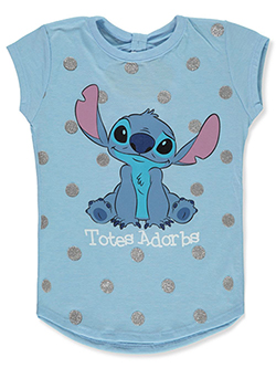 Girls' Totes Adorbs T-Shirt by Lilo And Stitch in Light blue