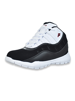 Boys' All City Hi-Top Sneakers by Fila in White/navy, Shoes