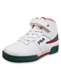 Boys' F-13 Hi-Top Sneakers by Fila in black/white, red, white and white/multi