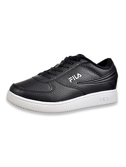 Boys' A-Low Low Top Sneakers by Fila in Black/red