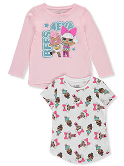 Girls' 2-Pack L/S & S/S T-Shirts by LOL Surprise in Multi