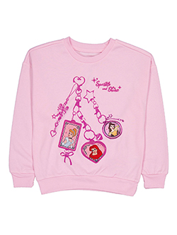 Disney Princess Girls' Sparkle and Shine Keychain Sweatshirt