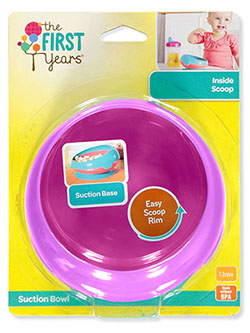 Inside Scoop Suction Bowl by The First Years in blue/multi and fuchsia/purple
