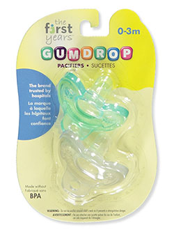 2-Pack Pacifiers by The First Years in Gray/mint - Pacifiers
