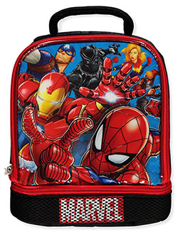 Boys' Dual Compartment Lunchbox by Marvel Avengers in Red/multi - Lunch Boxes