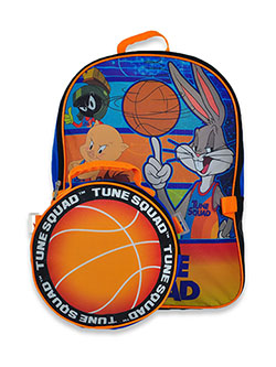 Tune Squad Space Jam Backpack with Lunchbox Set by Looney Tunes in Orange/multi