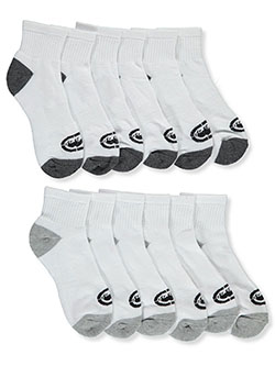 6-Pack Half Cushion Quarter Socks by Ecko Unltd. in White