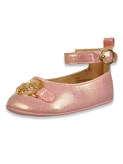Baby Girls' Glitter Logo Mary Jane Shoes by Bebe in Pink