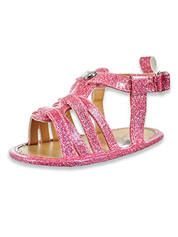 Baby Girls' Glitter Gladiator Sandals by Bebe in Pink, Infants