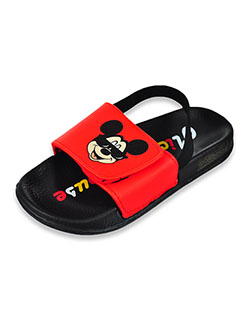 Boys' Strap Slide Sandals by Disney Mickey Mouse, in Red