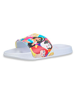 Girls' Slide Sandals by Disney Princess in White