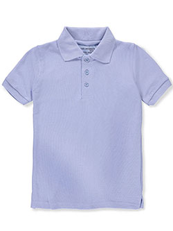 Youth Unisex S/S Pique Polo by Kids University in blue, burgundy, white and more