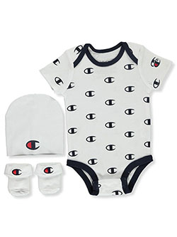 Baby Boys' 3-piece Layette Set by Champion in White
