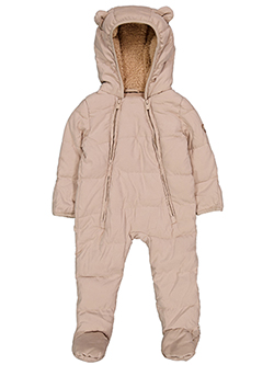 Huggies Baby Girls' Sherpa Puffer Hooded Snowsuit