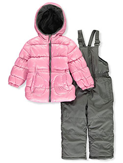 pink platinum baby snowsuit
