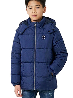 Boys' Quilted Hooded Puffer Jacket