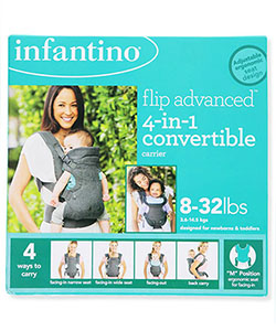 Flip Advanced 4-in-1 Convertible Carrier by Infantino in Gray, Infants
