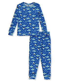 Boys 2-Piece Sharks Pajamas by Only Boys in Blue/multi
