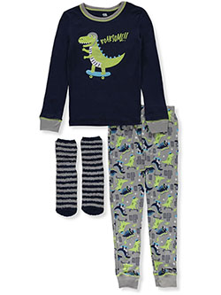 Boys' 3-Piece Pajamas Set Outfit by Only Boys in Navy/multi