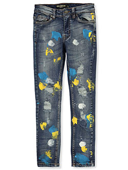 Boys' Paint Splatter Jeans by Road Narrows in Blue