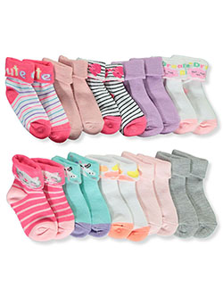 Baby Girls' Dreamy 10-Pack Socks by Zak & Zoey in Multi
