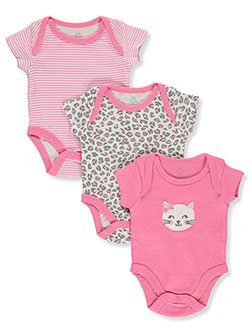 Baby Girls' 3-Pack Bodysuits by Baby Elements in Multi