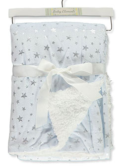 Star Plush Blanket With Wooden Hanger by Baby Elements in Multi