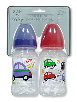 Cars 2-Pack Wideneck 11 Oz. Bottle by Zak & Zoey in Red/multi