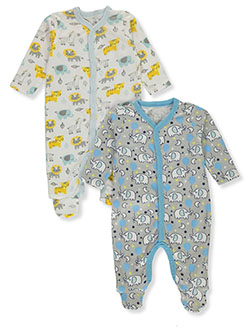 Baby Boys' 2-Pack Footed Coveralls by Baby Elements in Multi