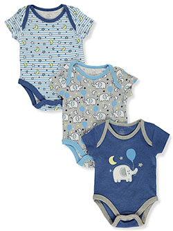 Baby Boys' 3-Pack Bodysuits by Baby Elements in Gray multi, Infants